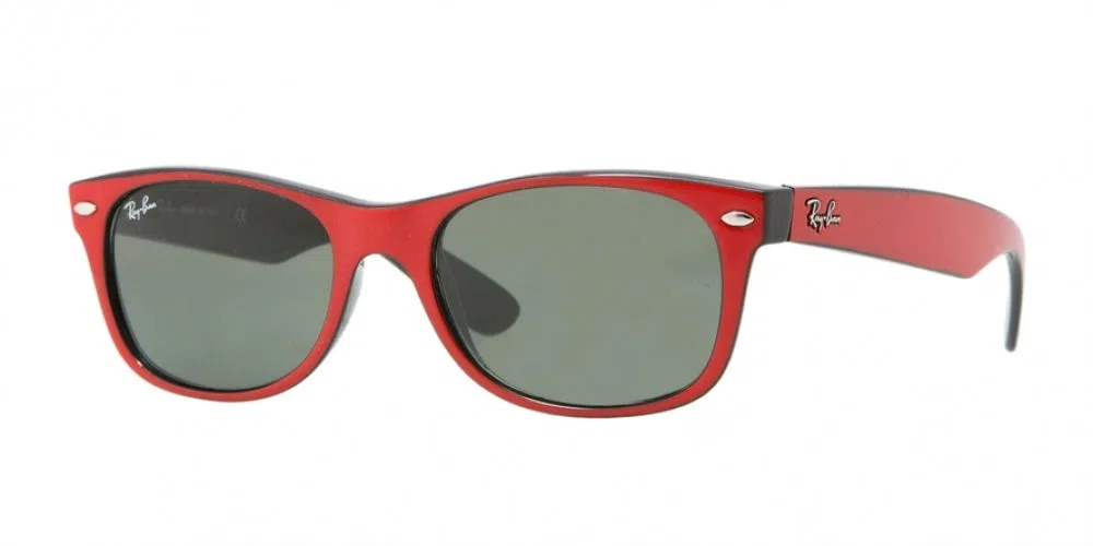 Ray Ban New Wayfarer 2132 Sunglasses - Medium - 55mm - Black - view 54